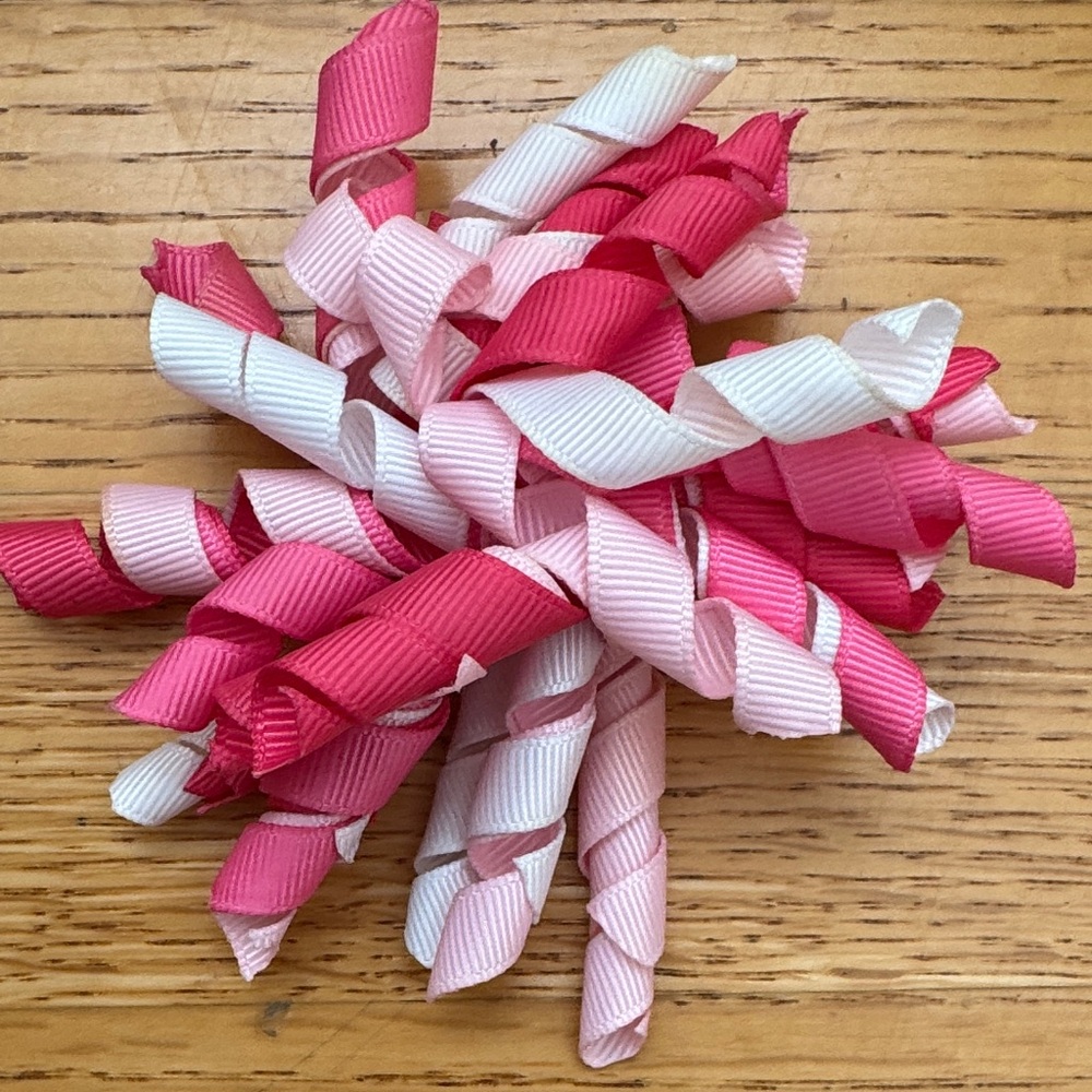 Vibrant Kids Ribbon Hair Clips Set - Picture 6 of 9